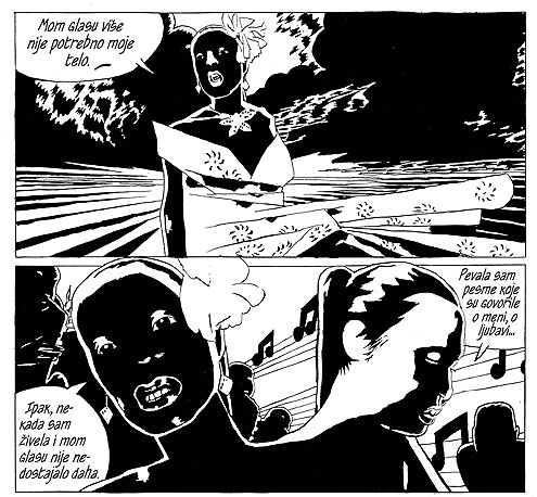 BLUZ U MORU TUŠA: Kadar iz stripa "Bili Holidej"
